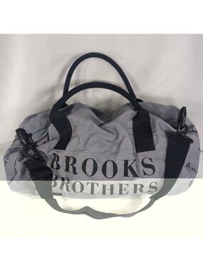Brooks Brothers Unisex's Weekend Canvas Cotton Duffle Bag Navy Blue